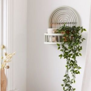 Urban Outfitters Rattan Arc Wall - Mint Green